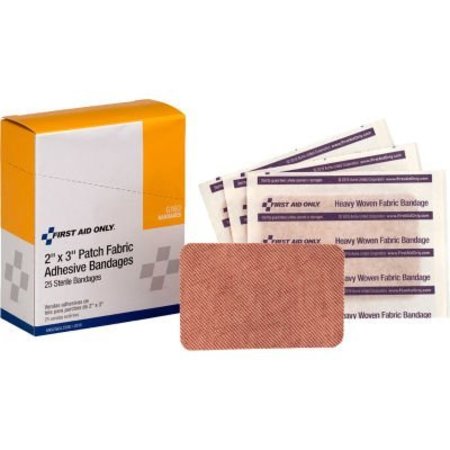 ACME UNITED First Aid Only Heavy Woven Fabric Bandages, 2in x 3in, 25/Box, 18PK G160